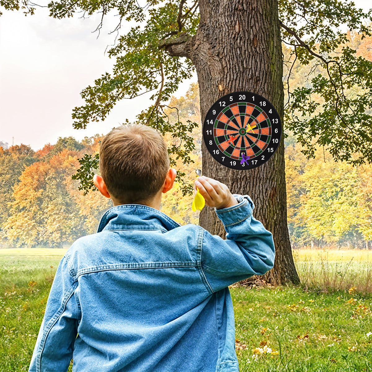 Classic Magnetic Dartboard Game Set