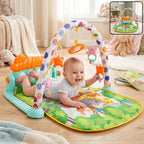 Baby Piano Gym Activity Play Mat With Hanging Toys And Music For Infants (1 Set)