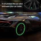 Tyre Valve Caps Luminous Glow Car Tire Valve Cap Covers Vaal Cap (100 Pcs Set)