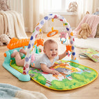 Baby Piano Gym Activity Play Mat With Hanging Toys And Music For Infants (1 Set)