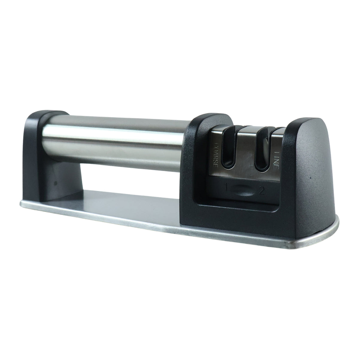 Two Stage Manual Knife Sharpener With Coarse And Fine Slots For Kitchen (1 Pc)