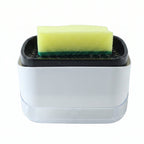 2 In 1 Press Soap Pump Dispenser With Sponge Holder For Kitchen Sink (1 Pc)