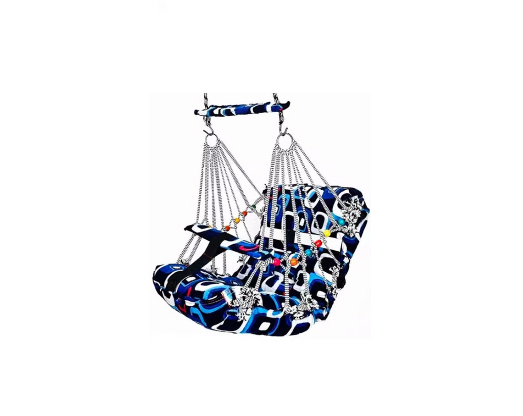 KENISH MagicNest S-04™ – Portable Folding Baby Swing Jhula for Kids 0–5 Years | Washable Indoor & Outdoor Hanging Swing with Safety Belt | Home & Garden Baby Jhula | Lightweight Foldable Kids Swing