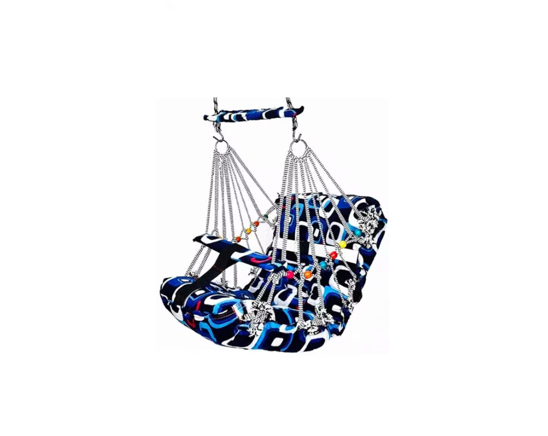 KENISH MagicNest S-04™ – Portable Folding Baby Swing Jhula for Kids 0–5 Years | Washable Indoor & Outdoor Hanging Swing with Safety Belt | Home & Garden Baby Jhula | Lightweight Foldable Kids Swing