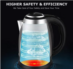 3-in-1 Premium Gift Set with 1.8L Electric Kettle, 500ML Vacuum Flask & 3 Coffee Mugs | Stainless Steel Insulated Hot & Cold Drink Set for Home, Travel & Gifting – KENISH MART