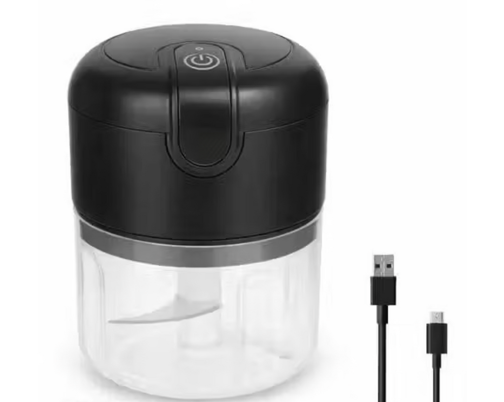 Rechargeable Mini Electric Chopper 250ML | Vegetable, Onion & Garlic Cutter | Stainless Steel Blade Kitchen Chopper for Quick Food Preparation | Compact Portable Food Processor – KENISH MART