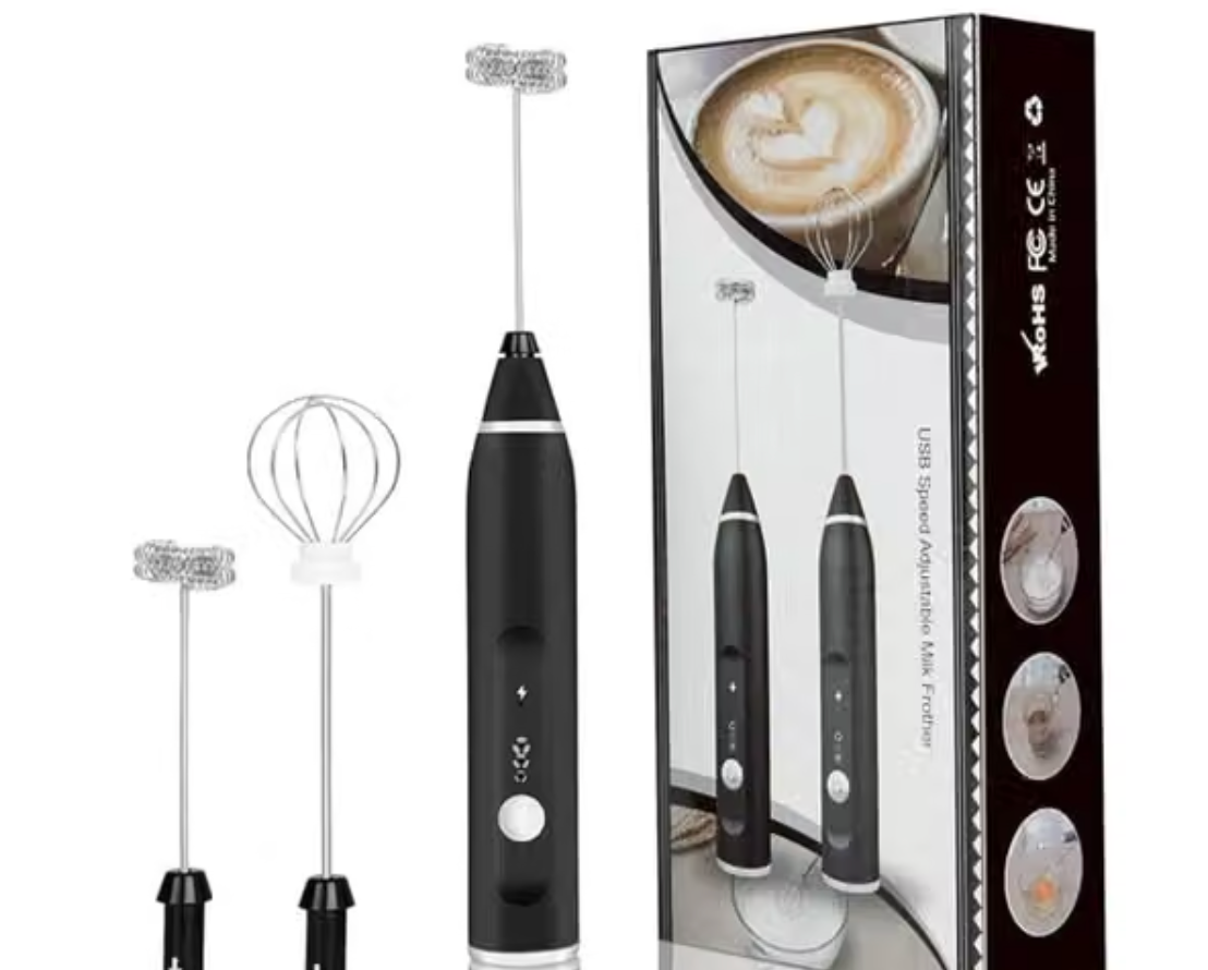 Mini Electric Handheld Whisk Mixer | USB Rechargeable Egg Beater & Coffee Frother | Portable Beverage Mixer for Eggs, Coffee, Shakes & Supplements | Compact Kitchen Whisk – KENISH STORE