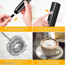 Mini Electric Handheld Whisk Mixer | USB Rechargeable Egg Beater & Coffee Frother | Portable Beverage Mixer for Eggs, Coffee, Shakes & Supplements | Compact Kitchen Whisk – KENISH STORE