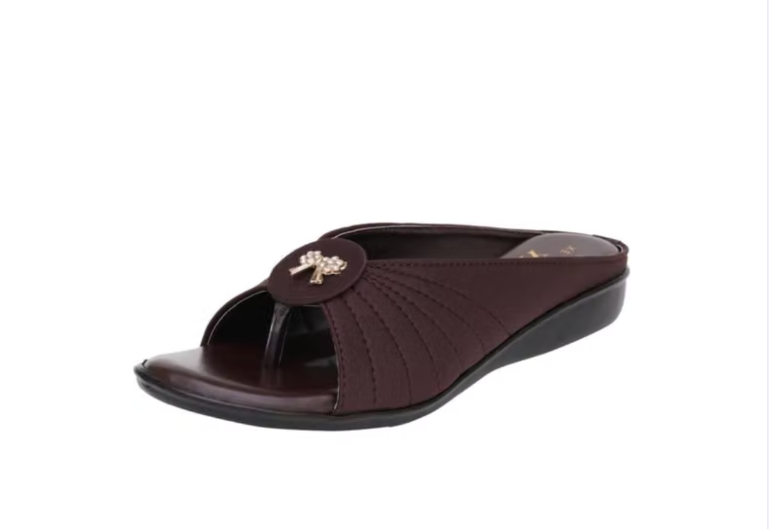 APEX New Looking Woman and Girls Fashionable Stylish Sandals and Slippers Unique Daily wear Solid Syntethic Leather Lycra Leather Flat Sandals