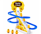 Nafhotoz Smile Duck Musical Stair Climbing Duck Toy with Rolling Ball Track (Multicolor)