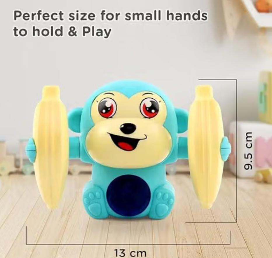 HIR Electronic Dancing and Spinning Banana Monkey Toy (multicolor)