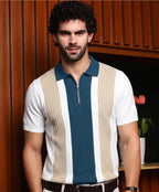 GESPO Men's Polo T Shirt – Solid Textured & Color Block Design, Pack of 2