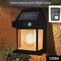 9428 Solar Wall Lights  Lamp Outdoor Wireless Dusk To Dawn Porch Lights Fixture Solar Wall Lantern With 3 Modes  Motion Sensor Waterproof Exterior Lighting With Clear Panel (1 Pc )