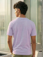 Men's Premium Cotton Printed T-Shirt Combo Pack of 2 | Purple & Black | Round Neck Half Sleeve Regular Fit Casual Stylish T-Shirts for Men