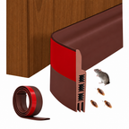 Adhesive Under-Door Draft Stopper & Door Seal – 1 Metre, Coffee Brown
