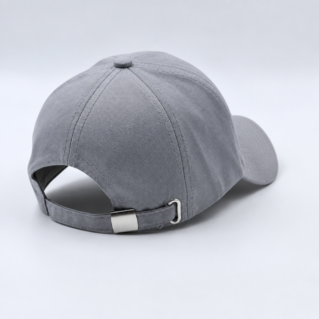 White Cotton Adjustable Unisex Cap – Free Size