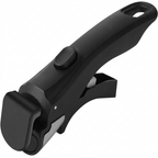 Black detachable cookware handle with one-touch lock