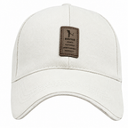 White Cotton Adjustable Unisex Cap – Free Size