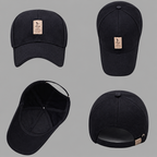 White Cotton Adjustable Unisex Cap – Free Size