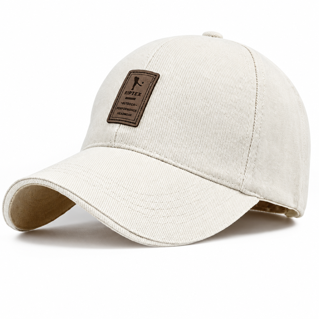 White Cotton Adjustable Unisex Cap – Free Size