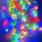 Multicolour leaf lights illuminated
