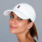 White Cotton Adjustable Unisex Cap – Free Size