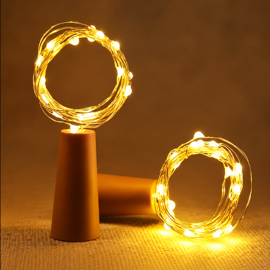 Warm LED wire lights accessory illustration
