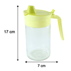400 Ml Glass Oil Dispenser Bottle With Drip Free Lid For Kitchen (1 Pc)