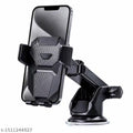 Car Mobile Holder for Dashboard Strong Suction Cup, 360° Rotatable, One Click Quick Release, Black