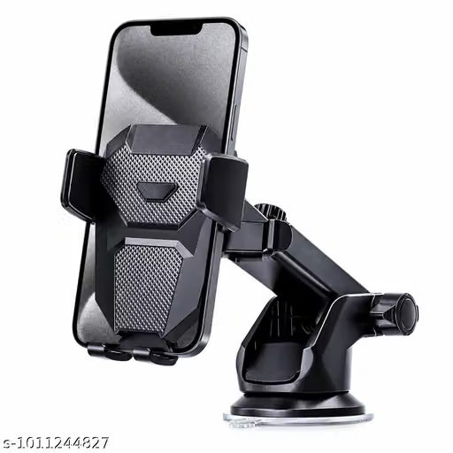 Car Mobile Holder for Dashboard Strong Suction Cup, 360° Rotatable, One Click Quick Release, Black