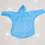Disposable Rain Coat With Hood Waterproof Plastic Poncho Unisex (1 Pc)